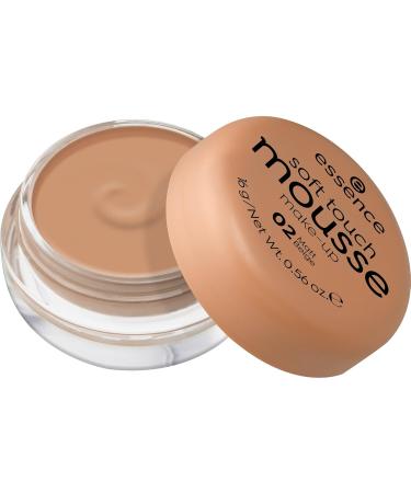 Essence Soft Touch Mousse Make-Up No. 02 Nude | Vegan Matt Finish for Combination & Impure Skin | 1 Pack - Alcohol & Paraben Free - Buy Online on GoSupps.com