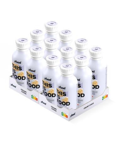 YFOOD Drink Creamy Cookie | Delicious On-the-Go Meal | 33g Protein 26 Vitamins & Minerals | 12x500ml Pack with 3.00 Deposit - Buy Online on GoSupps.com