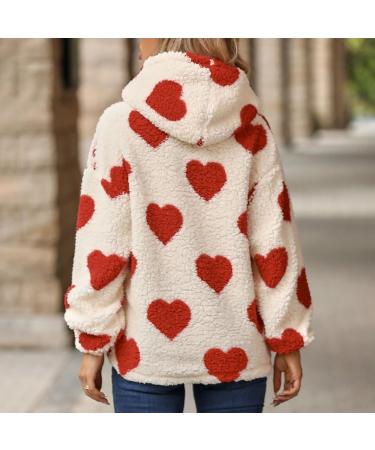 Shop Hanxiulin Women's Fleece Jacket - Cozy Hooded Long-Sleeved Winter Coat in Red | Slim Fit & Warm Outdoor Knitwear - Buy Online on GoSupps.com