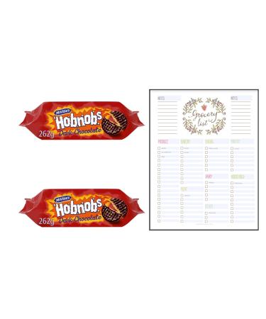 Dark Chocolate Biscuits Bundle which Contains McVitie's Hobnobs 262g - Pack of 2 with Grocery List Card - Buy Online on GoSupps.com