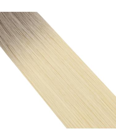 Moresoo Virgin Tape-In Extensions - Real Hair Ombre Ash Blonde to Platinum Blonde | 40cm 5PCs 10g #19T60 - Buy Online on GoSupps.com