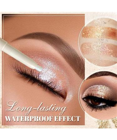 Waterproof High-Gloss Eye Shadow Pen Eyeshadow Stick Shimmer Eyeshadow Pencil Ultra Pigmented and Long Lasting Cream Eye Shadow Pen - (4# Blue) - Buy Online on GoSupps.com