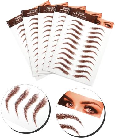 Beatifufu 5 Sheets Eyebrow Stickers Authentic Eyebrow Eyebrows Makeup Sticker Makeup Eyebrow Fake Eyebrows - Buy Online on GoSupps.com