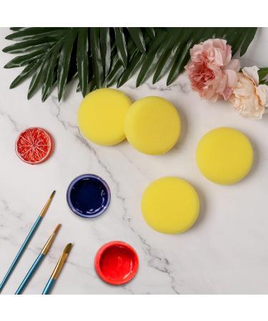 Hapy Shop 24 Pack Painting Sponge - Round Synthetic Artist Sponges for Watercolor Crafts - 2.8 Inches - Buy Online on GoSupps.com