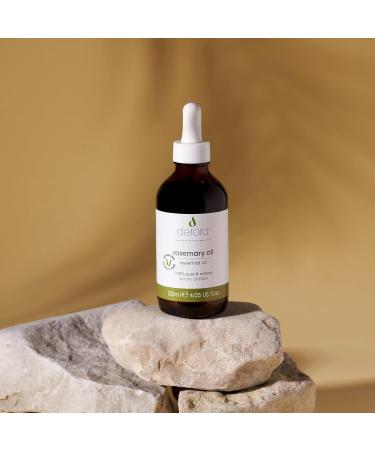 Derora Rosemary Oil for Hair & Skin | Essential Oil | 100% Pure Undiluted | Rosemary Oil for Hair Damaged Hair Hair Loss Dry Skin Face Scalp (120ml) - Buy Online on GoSupps.com