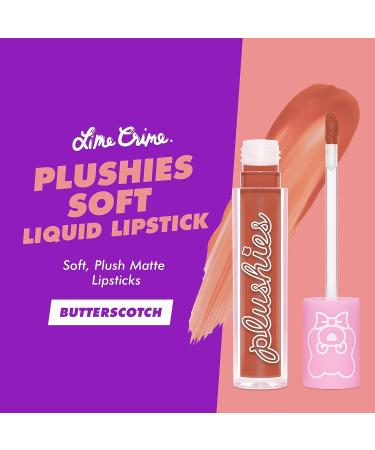 Lime Crime Plushies Soft Matte Lipstick in Butterscotch - Long-Lasting & Comfortable - Talc-Free & Paraben-Free - Buy Online on GoSupps.com