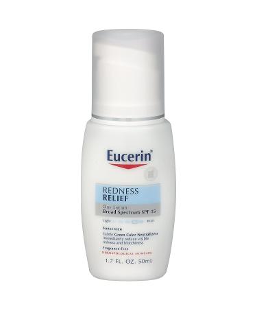 Eucerin Redness Relief Day Lotion SPF 15 - 1.7 fl. oz. - Neutralizes Redness, Protects Skin - Buy Online on GoSupps.com