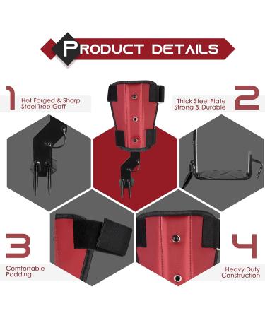 Hlieeeosfcn Tree Climbing Spike Set - Non-Slip Tree Climbing Equipment with Safety Belt | Durable Climbing Tools for Safe Outdoor Adventures - Buy Online on GoSupps.com