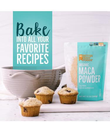 BetterBody Foods Organic Maca Powder 12 oz - Non-GMO, Gluten-Free - Buy Online on GoSupps.com