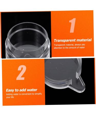 Kisangel 2pcs Ant Water Feeder Ant Feeding Bowl Mini Ant Feeder Acrylic Ant Feeders Ant Nest Water Feeding Area Water Bowl for Ants Insect Feeder Transparent Ant Water Feeding Bowl - Buy Online on GoSupps.com