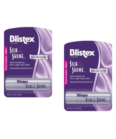 Blistex Silk & Shine Lip Moisturizer 0.13 oz Pack of 2