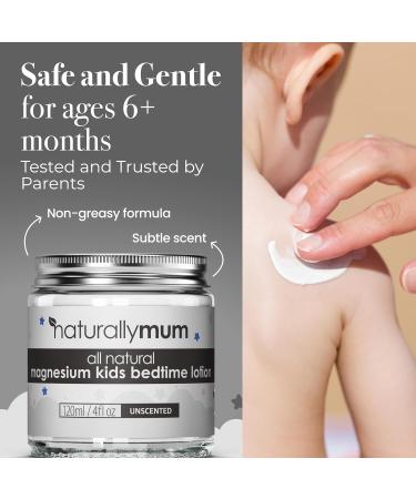 NaturallyMum - Magnesium Bedtime Lotion for Kids & Babies NATURAL & SAFE - Topical Kids Magnesium Cream Lotion for Sleep - Safe for Babies (6M+) - Support for Sleep Bone & Overall Kids Health - Buy Online on GoSupps.com