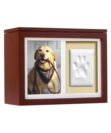 Pearhead Pet DIY Pawprints Memorial Box Kit for Dogs or Cats Espresso