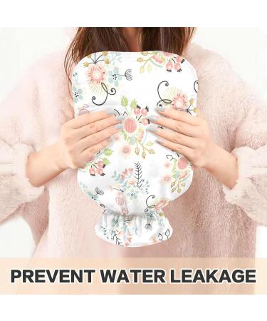Naanle Paisley Flower Hot Water Bottle 2L Transparent Heat Bottle for Bed Hand & Foot Warmer Pain Relief & Cold Therapy | International Shipping - Buy Online on GoSupps.com