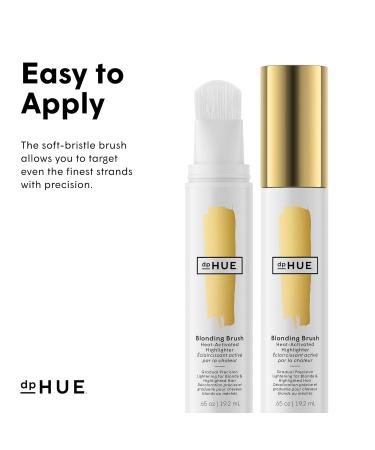 dpHUE Blonding Brush - Heat-Activated Highlighter for Natural & Pre-Lightened Blond Hair - Precision Applicator with Lemon Juice & Hydrogen Peroxide - Buy Online on GoSupps.com