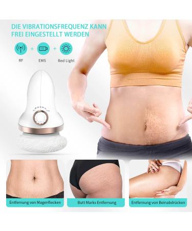 Anti-Cellulite Massage Device | Electrical Lymph Drainage with 3 Washable Pads for Belly Legs & Arms - Buy Online on GoSupps.com