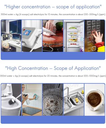 ZEELYDE Sodium Hypochlorite Generator Disinfectant Water Generator Suitable for Household Cleaning and Pollution Prevention - Buy Online on GoSupps.com