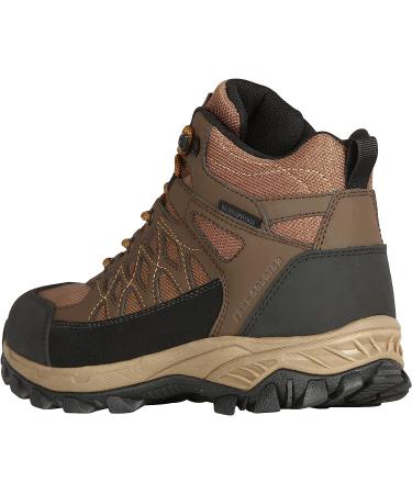 FREE SOLDIER Men's Waterproof Hiking Boots - Lightweight & Breathable Ankle Boots for Trekking - Black/Brown, Size 12 - Buy Online on GoSupps.com