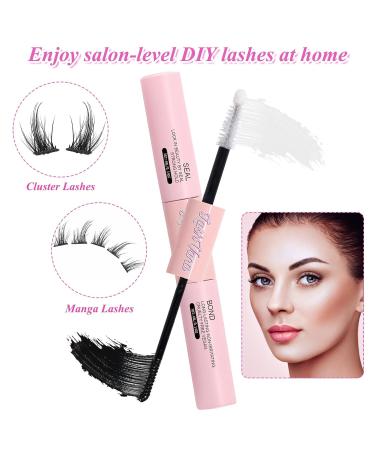 Bond and Seal Lash Glue: 2-in-1 Cluster Eyelash Extensions Glue - Waterproof & Gentle on Sensitive Eyes - Buy Online on GoSupps.com