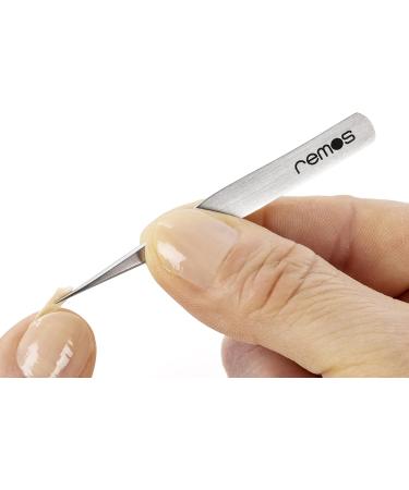REMOS Mini Splinter Tweezers - Fine Tip Stainless Steel - 6 cm | Precision Tool for Safe & Easy Removal - Buy Online on GoSupps.com