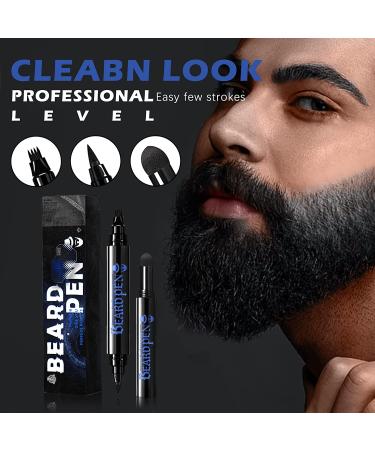 NewBang Beard Pencil Filler Kit - Waterproof, Longlasting & Natural Looking Beard Pen for Men (Black 2PCS) - Buy Online on GoSupps.com