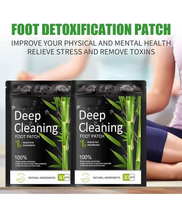 Natural Bamboo Foot Pads - 10 pcs for Better Sleep and Stress Relief | Organic Vinegar & Ginger Powder Combo for Foot & Body Care - Buy Online on GoSupps.com