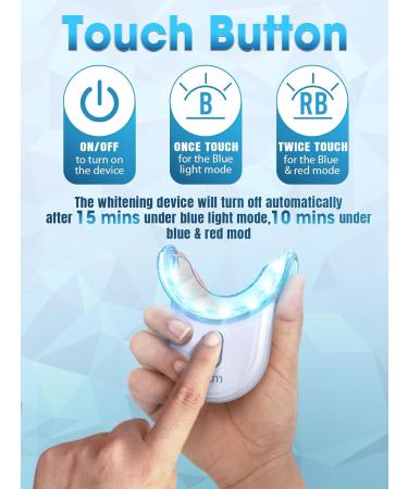 Teeth Whitening Kit for Sensitive Teeth - 35% Carbamide Peroxide Gel LED Light & Dental Trays - Professional Home Oral Care System - Buy Online on GoSupps.com