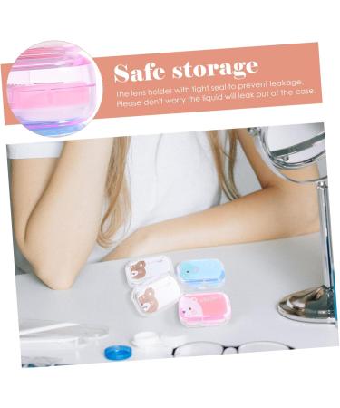 Shop LALAFINA Cartoon Pupils Contact Lens Cases 8 Boxes Travel Organizer Twizzer & Cosmetic Container Multi Colors Perfect for Eye Care - Buy Online on GoSupps.com