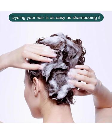 Huang Yi Natural Plant Hair Dye Natural Plant Hair Dye Pure Plant Extract for Grey Hair Color Bubble Dye Plant Bubble Hair Dye Shampoo 20ml 10packs/Box (Chestnut Brown) - Buy Online on GoSupps.com