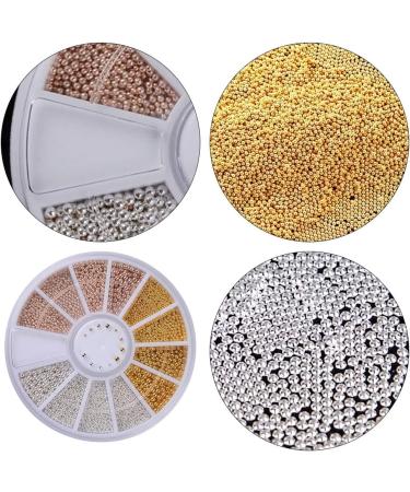2 Boxes Nail Art Mini Steel Ball Beads for Nail Decoration | Nails Beauty Accessory Tool - Buy Online on GoSupps.com