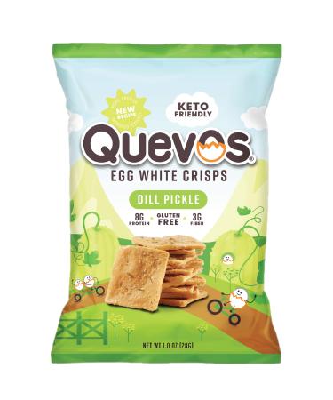 Quevos Egg White Chips - The Original Low Carb Egg Crisps Crunchy Flavorful Protein & High Fiber Snacks Keto Snacks Diabetic & Atkins Friendly Gluten Free Protein Crisp Low Carb Chips - Cheddar 1 Oz (Pack of 12)