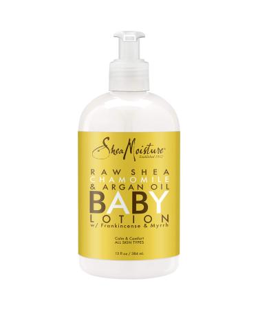 Sheamoisture Baby Lotion for All Skin Types Raw Shea  Chamomile & Argan Oil Moisturizer with Frankincense & Myrrh 13 oz
