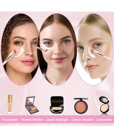 Molain Angled Under Eye Concealer Brush - Precision Makeup Blending Tool for Dark Circles & Contouring | International Shipping - Buy Online on GoSupps.com