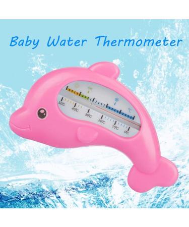 Bath Thermometer Baby Safe LCD Digital Water Thermometer - Rose Red Dolphin Design - Buy Online on GoSupps.com