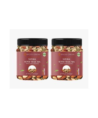 Spices Origin Roasted Premium Nuts Seeds & Berries (Sports Mix) |Combo Pack of 2| 500 Grams_Packing May Vary