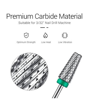 MelodySusie 5 in 1 Tungsten Carbide Nail Drill Bit for Fast Gel and Acrylic Removal - Buy Online on GoSupps.com