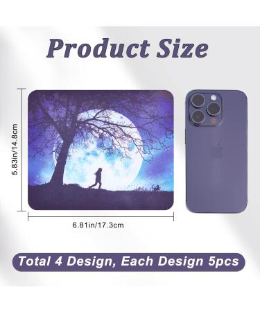 CREATCABIN 20-Piece Vintage Glasses Cleaning Cloth Set - Soft Reusable Microfiber Wipes with Starry Sky Designs for Eyeglasses Sunglasses Phones & More - Buy Online on GoSupps.com