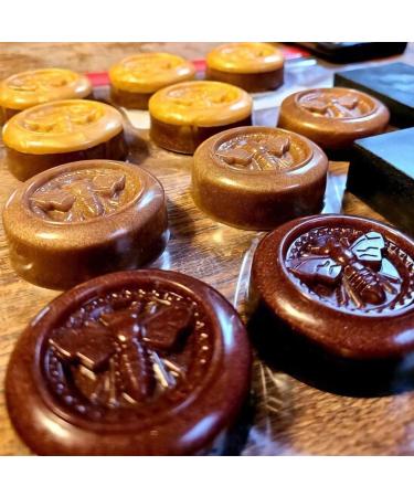Round Honeybee Silicone Molds for Homemade Soaps, Lotion Bars, Jello, Bath Bombs, Beeswax, Resin, Chocolate, and Desserts - Pink Bee Silicone Mold - Buy Online on GoSupps.com