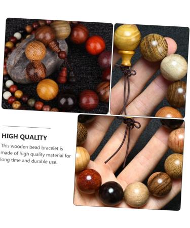 COLLBATH Sandalwood Beads Bracelet Multicolor Bead Bracelet Mens Necklace Stretchy Choker Necklace Buddha Bead Bracelet Bonding Bracelets for Couples Good Mood Wooden Bracelet Multi-jewel 2x2cm Assorted Color f - Buy Online on GoSupps.com