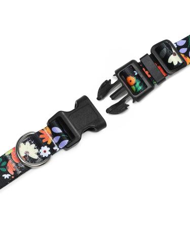 Buy Mercano Adjustable Dog Collar - Soft Nylon Comfort & Robust Pattern for Small & Medium Dogs & Cats (S Flower Orange) - Buy Online on GoSupps.com