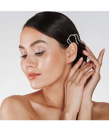 6P 87 mm Hair Fork Clip Stick Hair Side Comb Hairpin Hair Bun Updo Hair Sticks Alloy 4 Prong Bun Hair Pins Clips Grips for Women Hair Styling Tool Accessories Gold Rose Gold and Silver - Buy Online on GoSupps.com