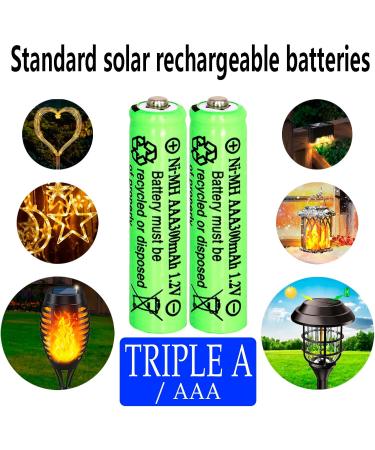 Buy 1.2V AAA 300mAh Ni-MH Rechargeable Batteries for Solar Lights - 20 Pack | Fast International Shipping - Buy Online on GoSupps.com