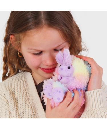 Curlimals Bo Cute Rainbow Bunny Interactive Rabbit Teddy Bear Toy for Kids - Touch Responsive, Talking, Noisy, Cuddly Sensory Toy that Curls into a Ball - Buy Online on GoSupps.com