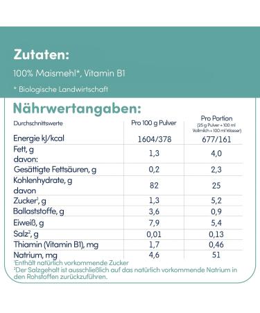 Fleur Alpine Bio Babybreis Mais 2-Pack | Gluten-Free Breakfast Porridge for Babies 4+ Months | Nutritious & Sugar-Free | Easy Preparation | 2x7 Portions - Buy Online on GoSupps.com