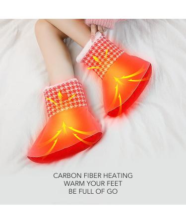 UpQRSG 2-Part Electric Foot Warmer | Carbon Fiber Heating Pillow for Ultimate Comfort | Non-Slip Heating Boots for Home & Office Use - Buy Online on GoSupps.com