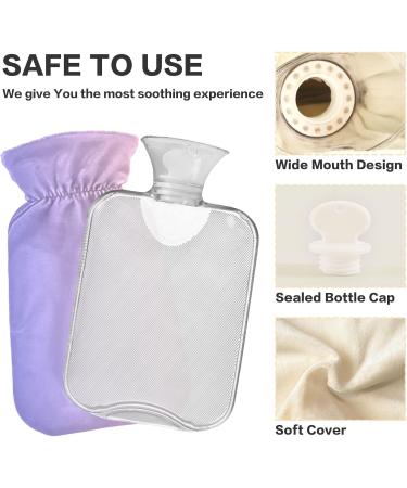 Lila Pink Gradient Hot Water Bottle with Cover | 2L Heat Bottle for Pain Relief & Sports Injuries - Buy Online on GoSupps.com