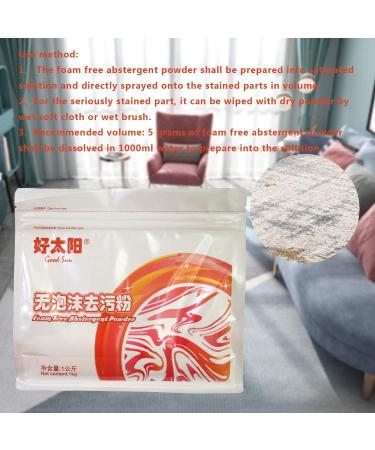 Foam Free Abstergent Powder Cleanser Household Cleaning Foamless Remover Wash Powder for Daily Decontamination 2.2LB - Buy Online on GoSupps.com
