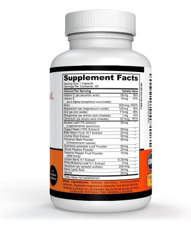 Sigmaceutical Gymnema Sylvestre Extract - Chromium Supplement - Cinnamon Supplement for Balance - 60 Capsules - Buy Online on GoSupps.com