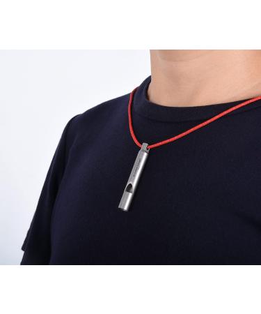 Boundless Voyage Titanium Emergency Whistle 2 Pack Outdoor Emergency Survival Camping Hiking Loud Whistle Coaches Training Sports Keychain Whistle with Lanyard - Buy Online on GoSupps.com