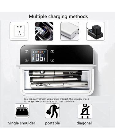 Insulin Constant Temperature Refrigerato Portable Cold Storage Box Mini Fridge Medical Fridge Low Noise Car Refrigeration Case for Storing Medicines When Traveling and Camping 2Battery - Buy Online on GoSupps.com